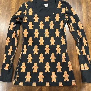 Hanna Andersson gingerbread Christmas pajama set size XS